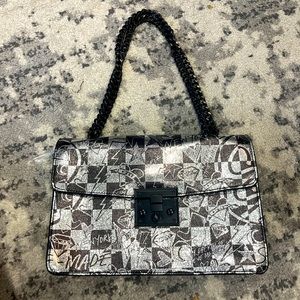 Steve Madden silver/black shoulder bag